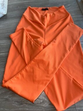 naked wardrobe Orange Wide-Leg Jumpsuit Pants